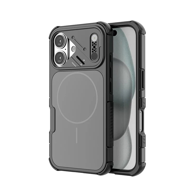 Anti-Shock Heavy Magnetic Case for Iphone 17 Pro Max 16 Iphone16 Iphone17 Wireless Charging Shockproof Covers Funda Coque