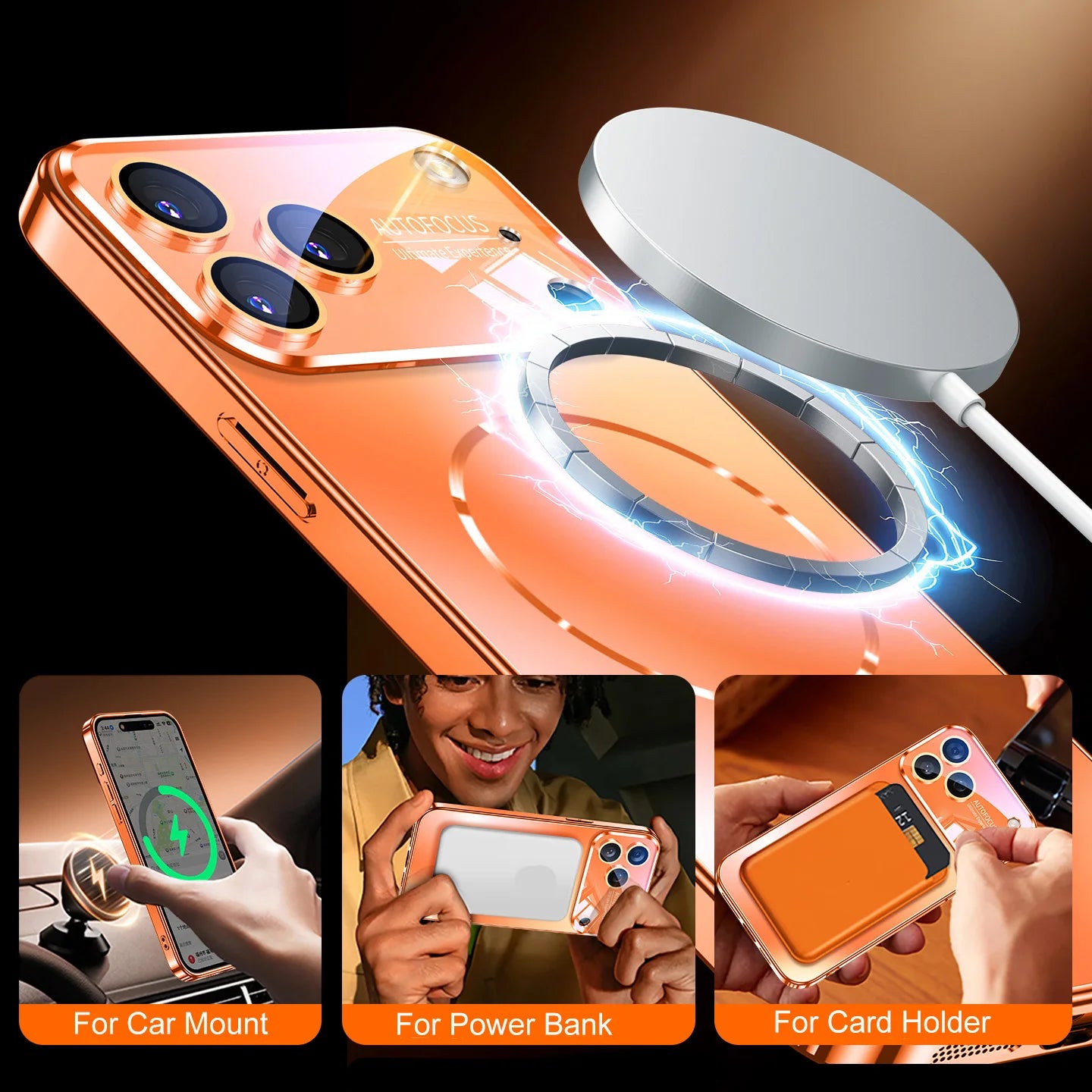 Matte AG Nano Hard Back Phone Case For iPhone 17 16 15 14 Pro Max Air Magnetic For Magsafe Wireless Charging Coque