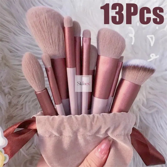 13Pcs Makeup Brush Set Make Up Concealer Brush Blush Powder Brush Eye Shadow Highlighter Foundation Brush Cosmetic Beauty Tools Skinex™ 13Pcs Makeup Brush Set Make Up Concealer Brush Blush Powder Brush Eye Shadow Highlighter Foundation Brush Cosmetic Beauty Tools Skinex™