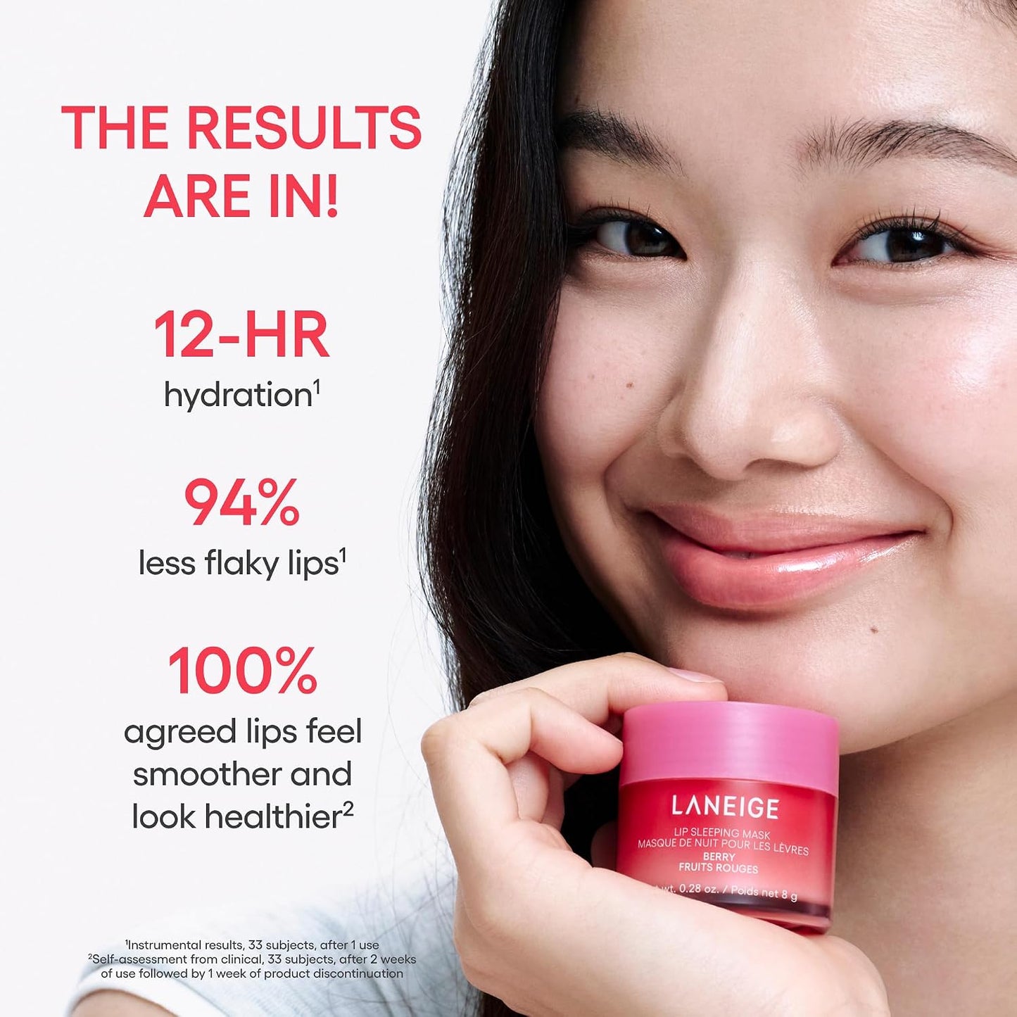 LANEIGE Lip Sleeping Mask: Korean Overnight Treatment For Dry Lips Hydrating & Nourishing Overnight Lip Treatment Mask with Vitamin C