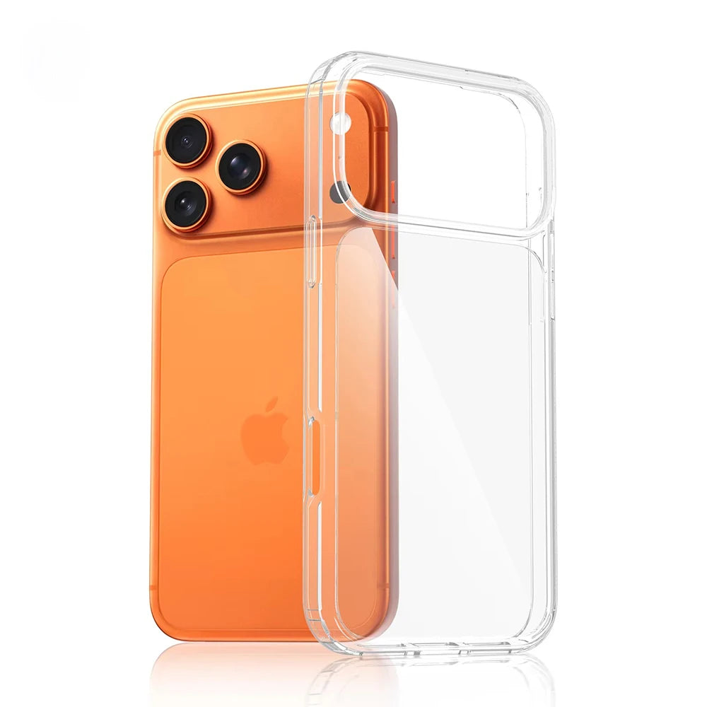 Transparent Shockproof Phone Case For iPhone 17 16 Pro Max 16Pro 17Pro Ultra Thin Clear Cases For iPhone 15 14 13 Pro Max Cover