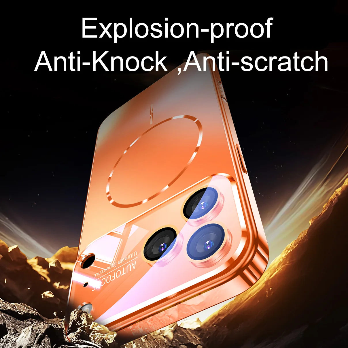 Matte AG Nano Hard Back Phone Case For iPhone 17 16 15 14 Pro Max Air Magnetic For Magsafe Wireless Charging Coque