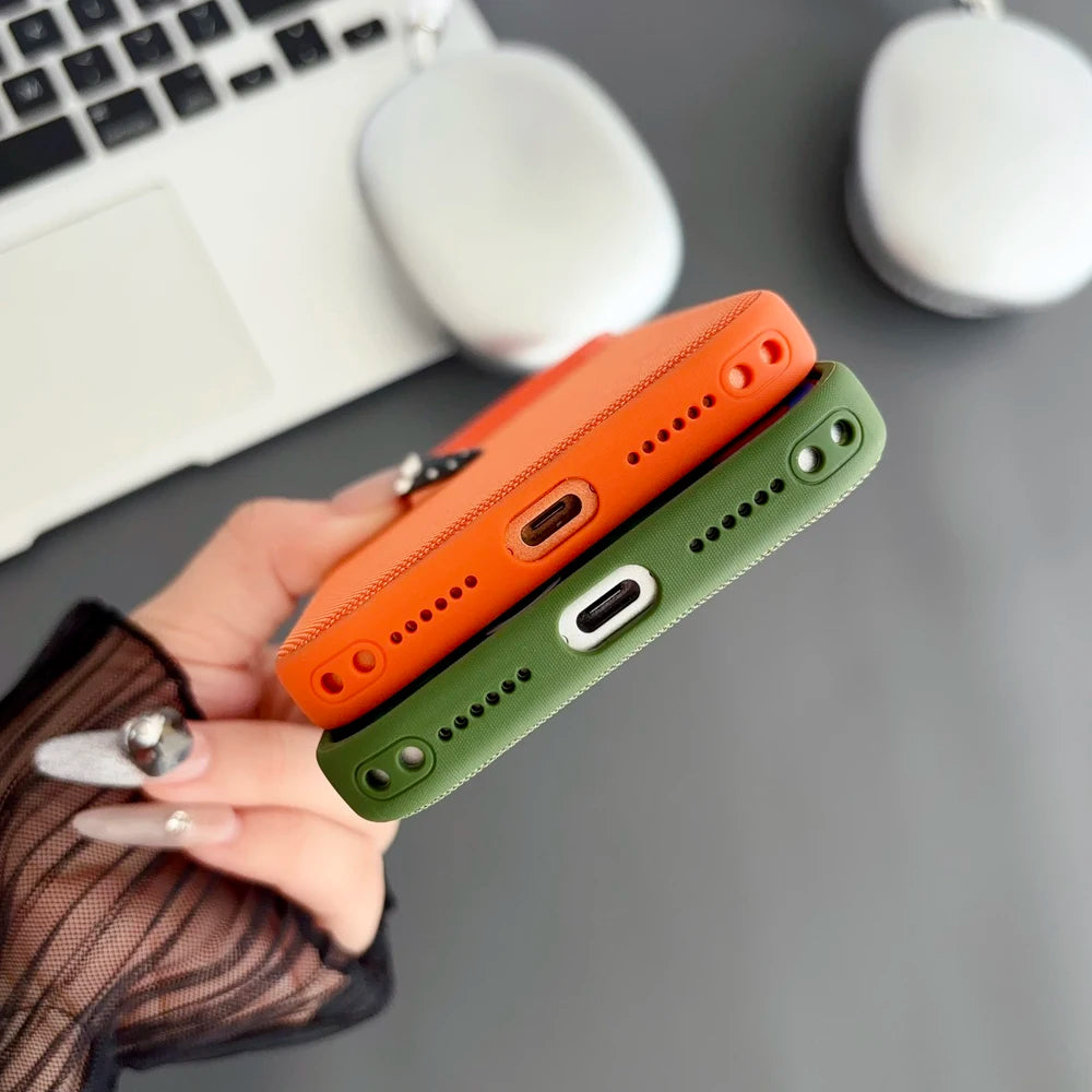 High Quality Original Technology Woven Case For IPhone 12 13 14 15 16 17 Pro Max Air Official For Magsafe Magnetic Protect Cover