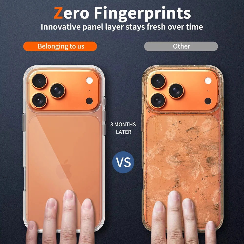 Transparent Shockproof Phone Case For iPhone 17 16 Pro Max 16Pro 17Pro Ultra Thin Clear Cases For iPhone 15 14 13 Pro Max Cover
