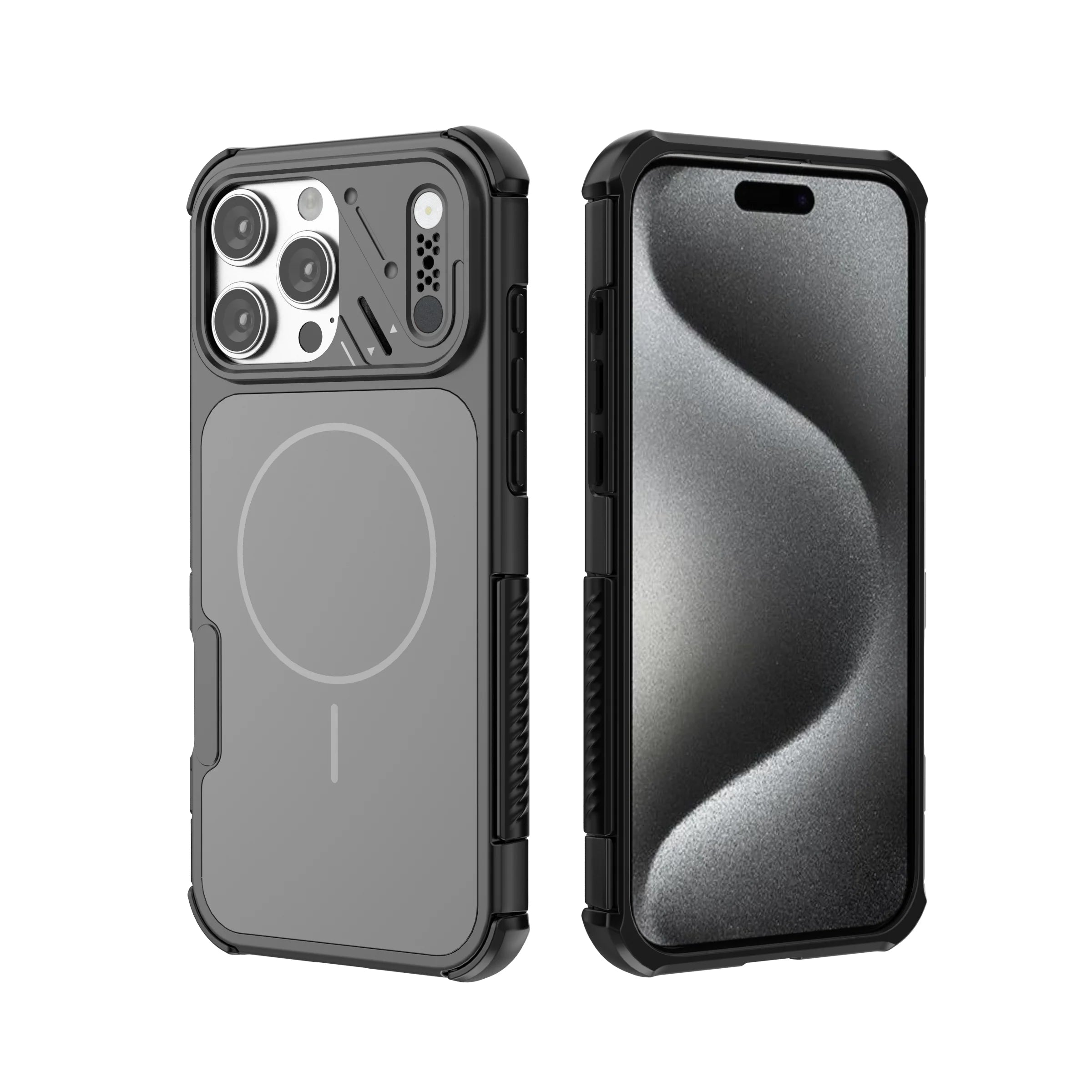 Anti-Shock Heavy Magnetic Case for Iphone 17 Pro Max 16 Iphone16 Iphone17 Wireless Charging Shockproof Covers Funda Coque