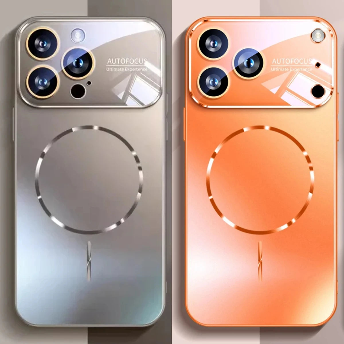 Matte AG Nano Hard Back Phone Case For iPhone 17 16 15 14 Pro Max Air Magnetic For Magsafe Wireless Charging Coque