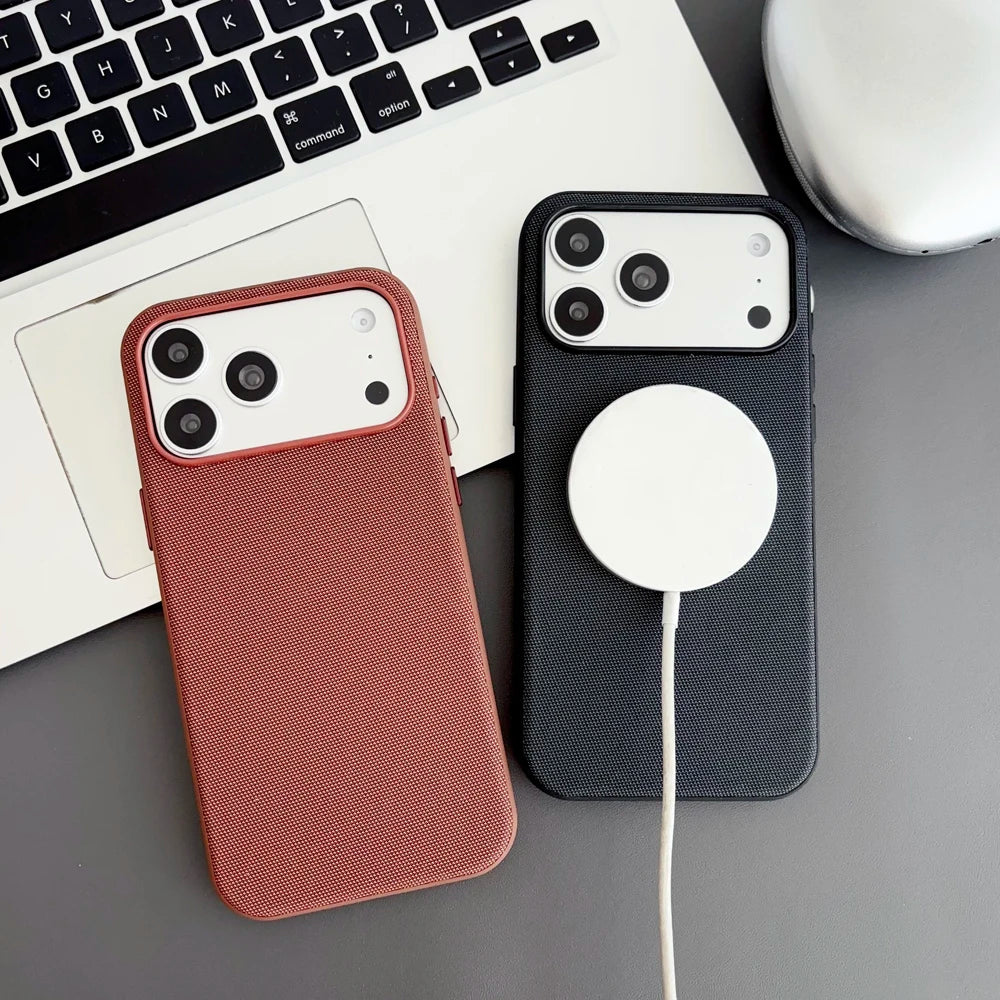 High Quality Original Technology Woven Case For IPhone 12 13 14 15 16 17 Pro Max Air Official For Magsafe Magnetic Protect Cover
