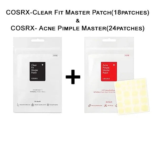 COSRX-Clear Fit Master Patch(18patches)+Acne Pimple Master(24patches)